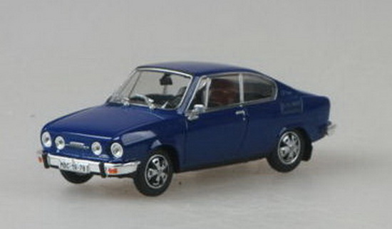 skoda 110r coupe - sapphire blue 707KN Модель 1:43