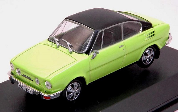Skoda 110 R Coupe - lime green/black 707QJB Модель 1:43