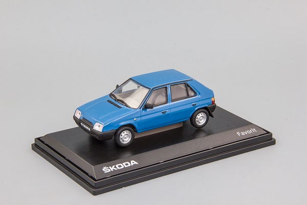 Skoda Favorit 136L (1988) - Skoda Blue 709LU Модель 1:43