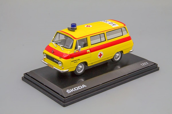 Skoda 1203 (1974) - Ambulance, Yellow/Red 715XO4 Модель 1:43