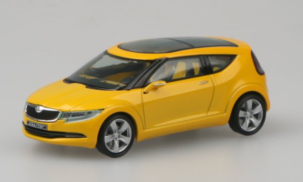 skoda joyster concept car yellow metallic 802GJ Модель 1 43