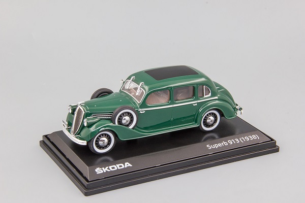 Skoda Superb 913 (1938) Moss Green 904HG Модель 1:43