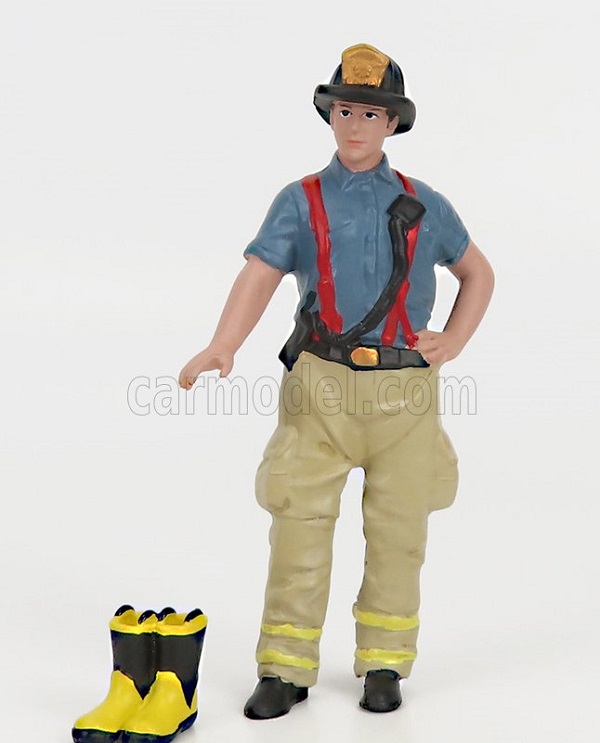 FIGURES FIREFIGHTERS - GETTING READY, BLUE BEIGE AD76419 Модель 1:24