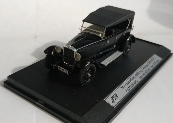 Модель 1:43 Mercedes-Benz 10/50 Typ Stuttgart 260 (W11) - Black (closed) (extra detailing)