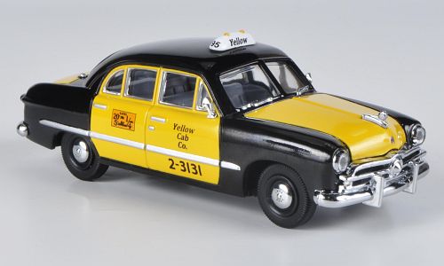 ford custom 4-door sedan - yellow cab co - taxi 184051 Модель 1:43