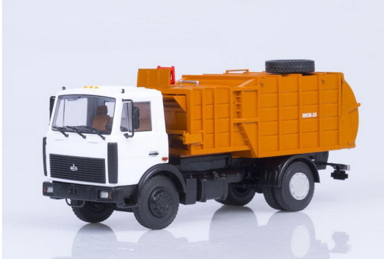 МКМ-35 мусоровоз с манипулятором (шасси 5337) 101319 Модель 1:43