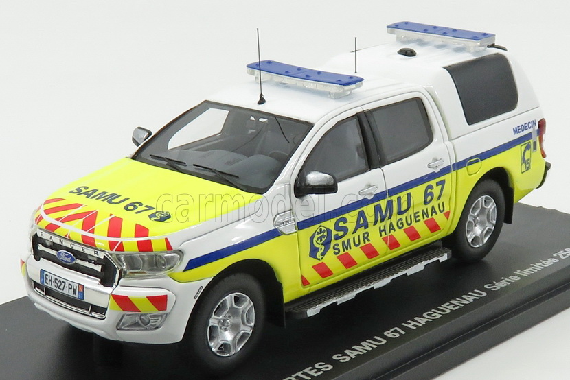 Модель 1:43 Ford Ranger Ambulance Samu 67 Medecin (L.E.250pcs)