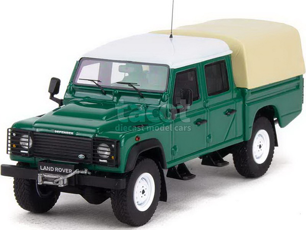 Модель 1:43 Land Rover Defender 130 Pick-Up Bâché Green/White Top