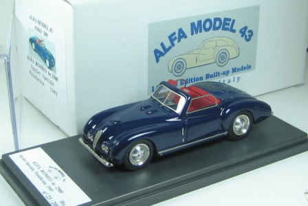 alfa romeo 6c 2500 cabrio open spyder speciale pininfarina - blue AM43_309 Модель 1:43