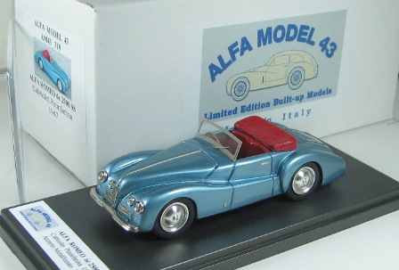 alfa romeo 6c 2500 ss cabrio pininfarina - azure AM43_319 Модель 1:43
