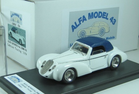 Модель 1:43 Alfa Romeo 6c 2500 SS Cabrio Touring Closed - White (L.E.200)