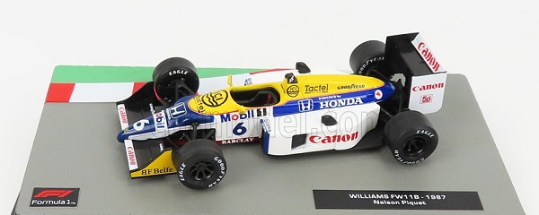 Модель 1:43 WILLIAMS - F1 HONDA FW11B N 6 NELSON PIQUET SEASON 1987 WORLD CHAMPION