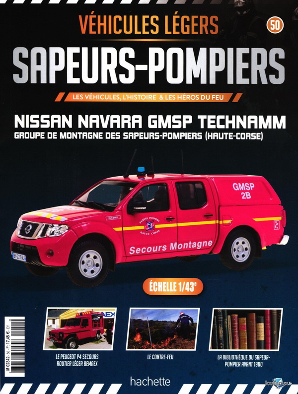 Nissan Navara GMSP Technamm - Groupe de montagne des sapeurs-pompiers (Haute-Corse) M2342-50 Модель 1:43