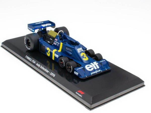 Модель 1:24 Tyrrell Ford P34 6-wheels №3 «Elf» (Jody Scheckter)