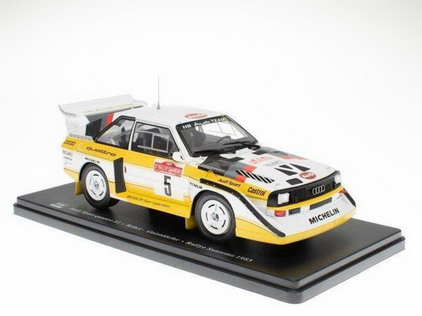 audi sport quattro s1 #5 "audi sport hb" rohrl/geistdorfer winner rally sanremo 1985 24WRC036 Модель 1:24
