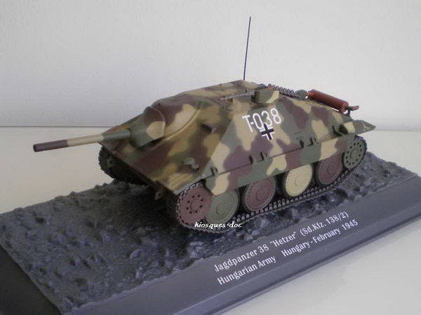 jadgpanzer 38 hetzer (sd.kfz. 138/2) - серия «chars de combat de la seconde guerre mondiale» №22 (с журналом) M2611-22 Модель 1:43