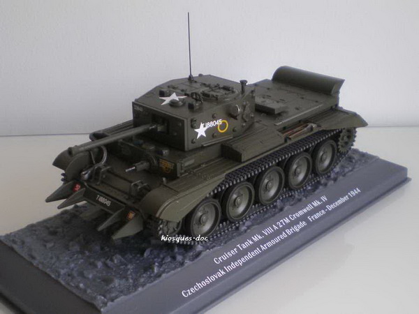 Модель 1:43 Cruiser Tank Mk.IV «Cromwell» - серия «Chars de Combat de la Seconde Guerre Mondiale» №26 (с журналом)