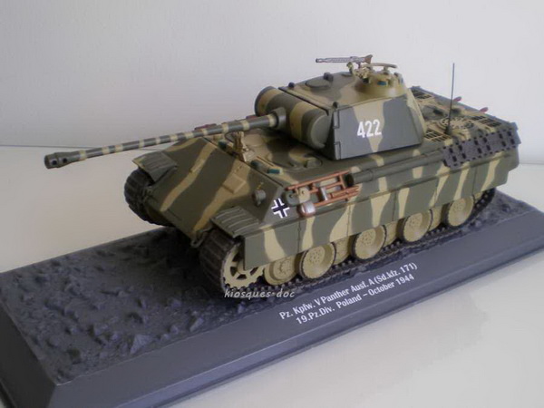 Модель 1:43 Pz.Kpfw.V Panther Ausf.A - серия «Chars de Combat de la Seconde Guerre Mondiale» №5 (с журналом)
