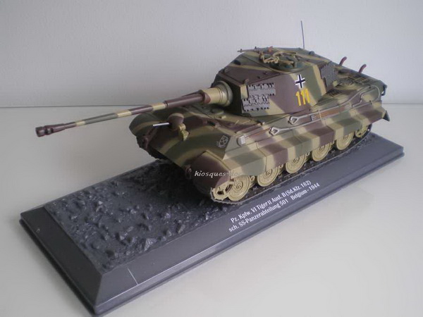 pz.kpfw. vi tiger ii ausf. b (sd.kfz. 182) - серия «chars de combat de la seconde guerre mondiale» №7 (с журналом) M2611-7 Модель 1:43