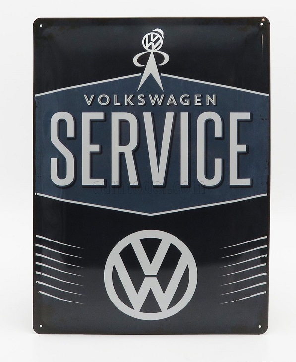 3D Metal Plate - Volkswagen Service (Largh.Width cm.30 X Alt.Height cm.40) 3D23209 Модель 1:1