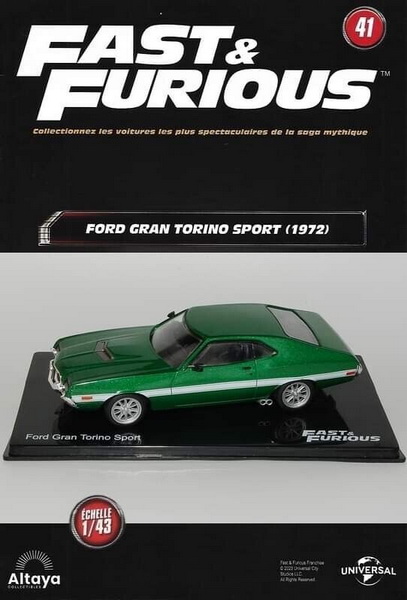 Модель 1:43 Ford Gran Torino Sport - 1972 - Fast and Furious №41