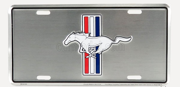 Metal Plate - Ford Mustang LOGO SUP (Largh.Width cm.30 X Alt.Height cm.15)
