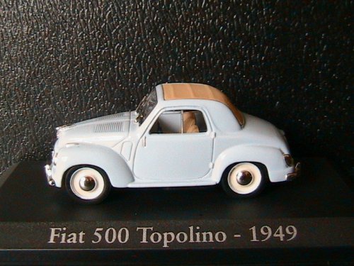 fiat 500 topolino - light blue AD34 Модель 1:43