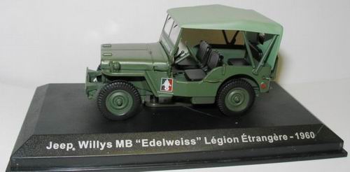 Модель 1:72 Jeep Willys MB «Edelweis» Legion etrangere