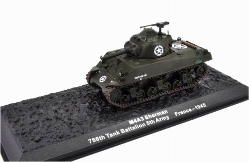 Модель 1:72 M4 A3 Sherman 756th Tank Battalion 5th Army France