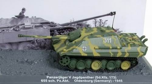Модель 1:72 Panzerjager V Jagdpanther (Sd.Kfz. 173) 655 sch. Pz.Abt. Oldenburg (Germany)