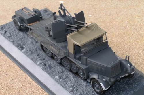 Модель 1:72 Flakvierling sd.Kfz. 7/1 with Sd.Ah.51 trailer 24.Pz.Div. Don River sector USSR