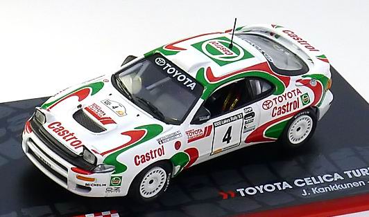Модель 1:43 Toyota Celica Turbo 4WD №4 «Castrol» Winner 1000 Lakes Rally (Juha Matti Pellervo Kankkunen - Denis Giraudet)
