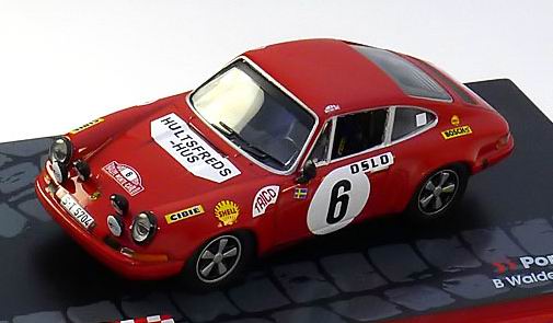Модель 1:43 Porsche 911 S №6 Rallye Monte-Carlo (Bjorn Waldegaard - Lars Helmer)