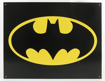 metal plate - batman logo (largh.width cm.41 x alt.height cm.32) D1334 Модель 1:1