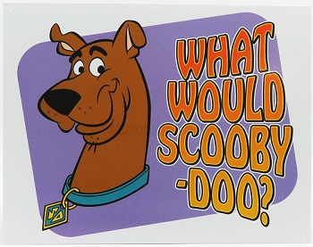 Модель 1:1 Metal Plate - Scooby-Doo (Largh.Width cm.41 X Alt.Height cm.32)