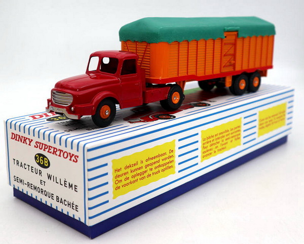 Dinky Toys - Willeme Tracteur Semi-Remorque Bachee 1960