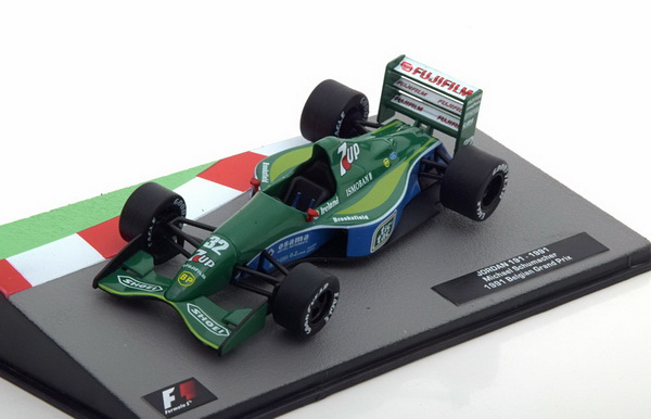 Модель 1:43 Jordan 191 №32 1st GP Belgium (Michael Schumacher) (Altaya F1 Collection)