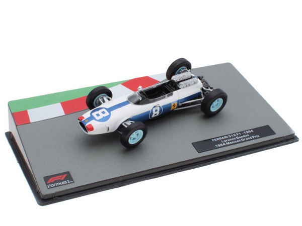 FERRARI 512 F1 #8 "North American Racing Team" Lorenzo Bandini 3 место Mexico GP 1964 F1M048 Модель 1:43