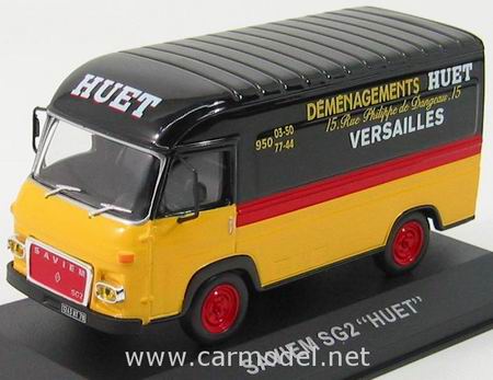 saviem renault sg2 «huet» van truck / yellow/black FB09 Модель 1:43