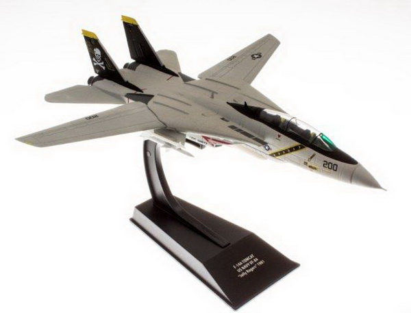 grumman f-14a "tomcat" us navy vf-84 "jolly rogers" 1981 (модель 207г 16,5x24,7x6см) FLA001 Модель 1:100