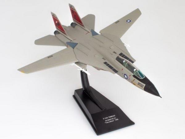 grumman f-14a "tomcat" us navy vf-31 "tom catters" 1986 (модель 210г 16,5x24,7x6см) FLA014 Модель 1:100