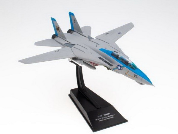 grumman f-14d "tomcat" us navy vf-213 "blacklions" 2006 (модель 215г 16,5x25x6,25см) FLA038 Модель 1:100