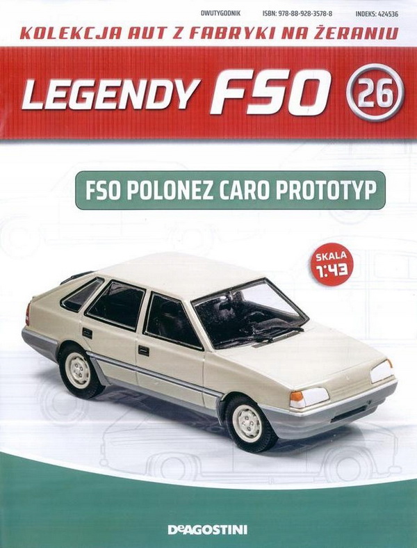 Модель 1:43 FSO Polonez Caro Prototyp, Kultowe Legendy FSO 26 (без журнала)