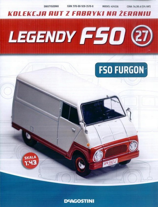 FSO Furgon, Kultowe Legendy FSO 27 (без журнала) KULF027 Модель 1:43