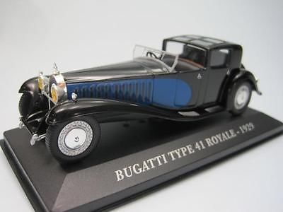 Модель 1:43 Bugatti T41 Royal - black/blue