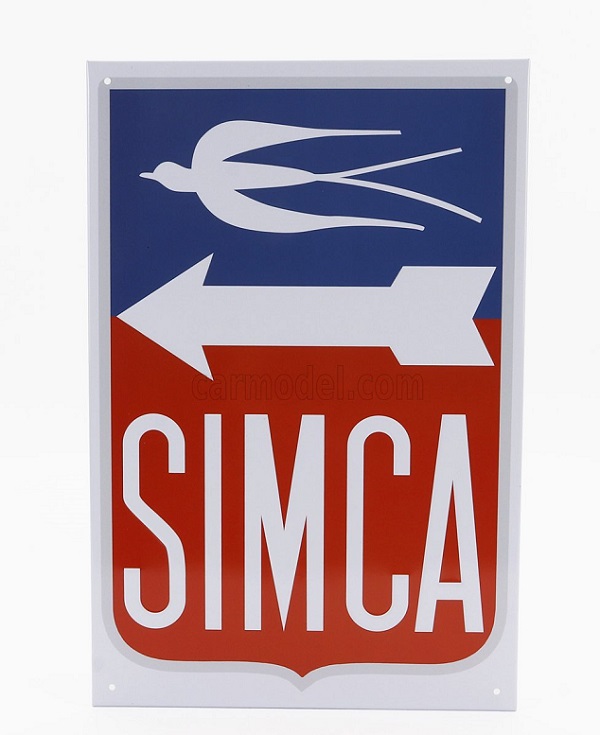 ACCESSORIES Metal Plate - Simca Logo PB204 Модель 1:1