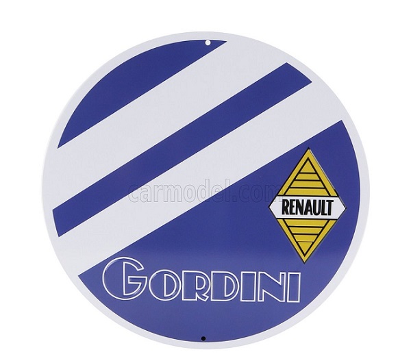 ACCESSORIES Metal Round Plate - Renault Gordini PB227 Модель 1:1