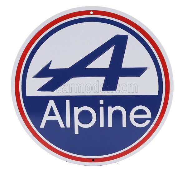 Модель 1:1 ACCESSORIES Metal Round Plate - Renault Alpine, Various