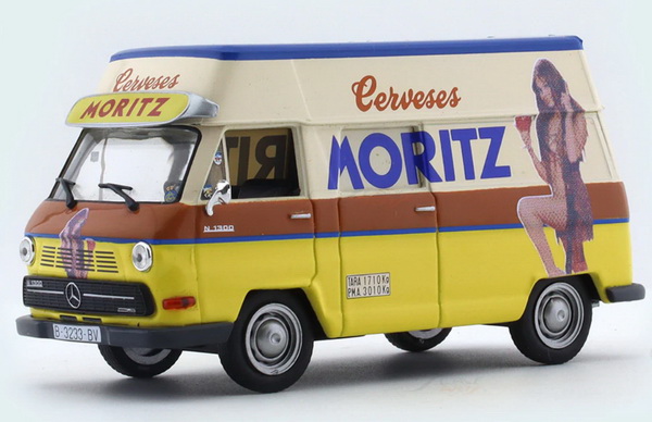Модель 1:43 Mercedes-Benz 1300 Van Cerveza Moritz - Birra Beer - 1976