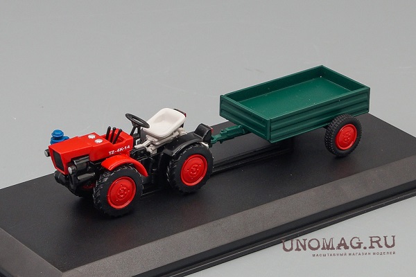 TZ 4K-14, Тракторы 86, красный / зеленый TRC086 Модель 1:43